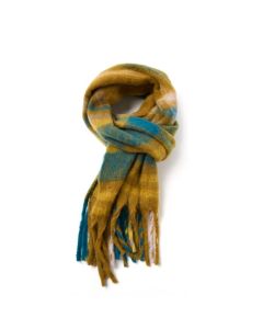 B034 Red Cuckoo Tartan Scarf