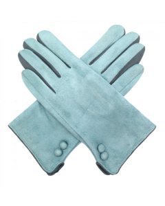 C010 Red Cuckoo Buttons Gloves