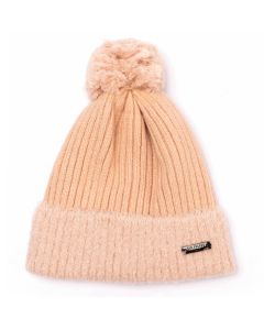 D004 Red Cuckoo Pompom Hat