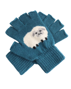 G053 Fingerless Fluffy Sheep Gloves