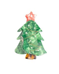 HH0015 Christmas Tree Hair Claw Clip