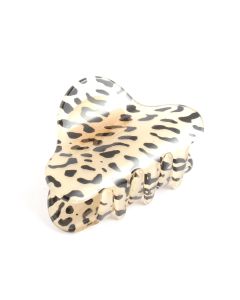 HH0192 Oval Hair Claw Clip Leopard