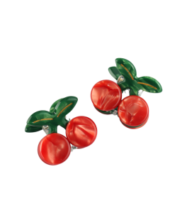HH0327 Cherries Hair Claw Clip Twin Pack