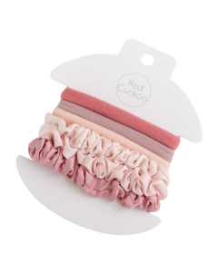 HH0819 Scrunchies Pack Of 6 Pink