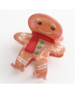 HH0839 Gingerbread Man Hair Claw Clip