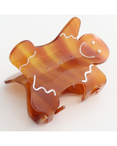 HH0859 Gingerbread Man Hair Claw Clip