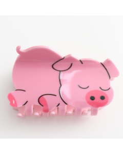 HH0862 Pink Piglet Hair Claw Clip