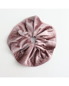 HH0903 Oversized Velvet Scrunchie Grey