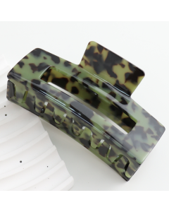HH0970 Rectangle Hair Claw Clip Green