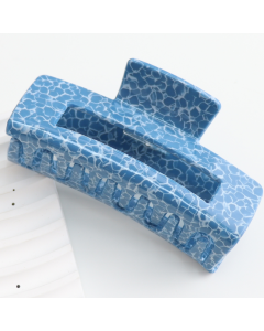 HH0977 Rectangle Hair Claw Blue