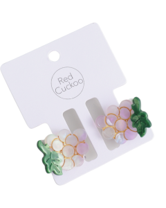 HH0999 Grapes Hair Claw Clips Twin Pack