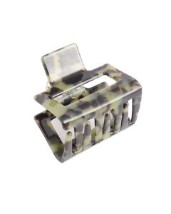 HH1002 Mini Square Hair Claw Clip Green