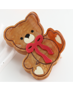 HH1023 Cute Bear Hair Claw Clip