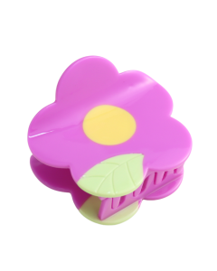 HH1036 Flower Hair Claw Clip Purple