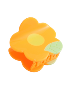 HH1037 Flower Hair Claw Clip Orange