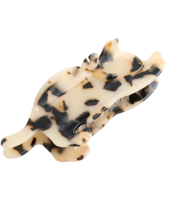 HH1168 Cat Hair Claw Clip Cream Tortoiseshell