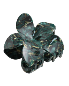 HH1344 Flower Hair Claw Clip Green